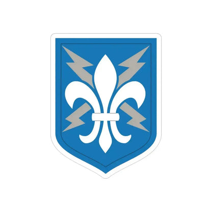 205 Military Intelligence Brigade (U.S. Army) REVERSE PRINT Transparent Die-Cut STICKER 3 Inch Die-Cut Transparent - The Sticker Space