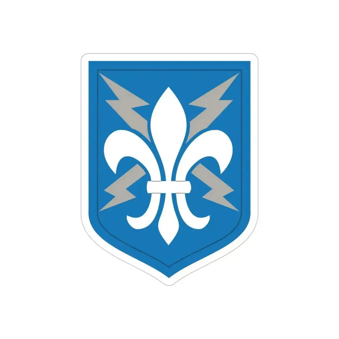 205 Military Intelligence Brigade (U.S. Army) REVERSE PRINT Transparent Die-Cut STICKER 5 Inch Die-Cut Transparent - The Sticker Space