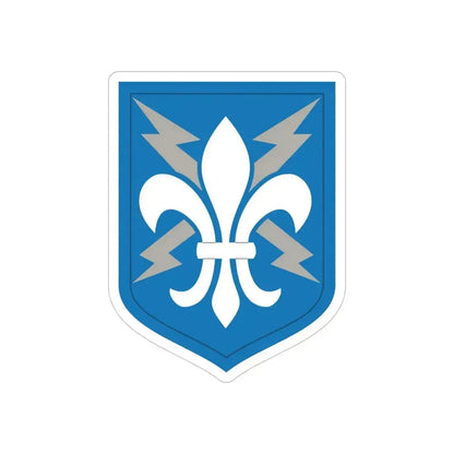 205 Military Intelligence Brigade (U.S. Army) REVERSE PRINT Transparent Die-Cut STICKER 5 Inch Die-Cut Transparent - The Sticker Space