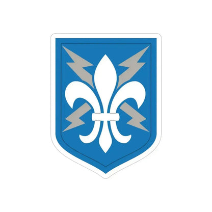 205 Military Intelligence Brigade (U.S. Army) REVERSE PRINT Transparent Die-Cut STICKER 6 Inch Die-Cut Transparent - The Sticker Space