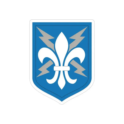 205 Military Intelligence Brigade (U.S. Army) REVERSE PRINT Transparent Die-Cut STICKER - The Sticker Space