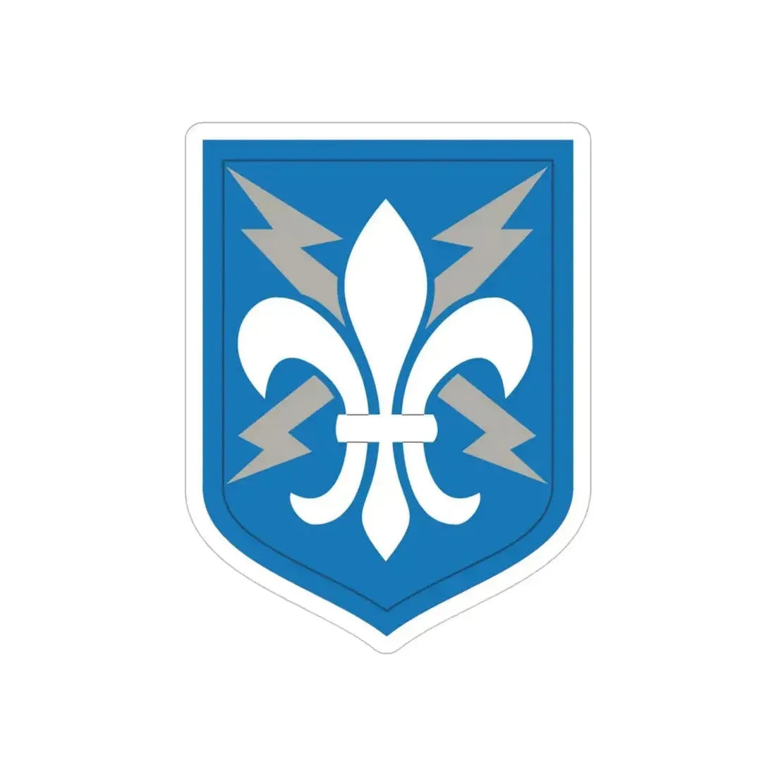 205 Military Intelligence Brigade (U.S. Army) REVERSE PRINT Transparent Die-Cut STICKER - The Sticker Space