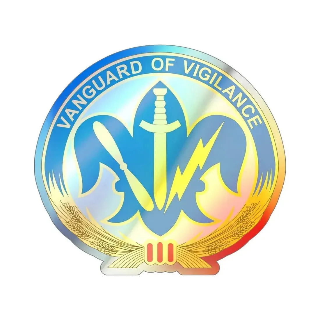 205 Military Intelligence Brigade v2 (U.S. Army) Holographic STICKER Die-Cut Vinyl Decal - The Sticker Space