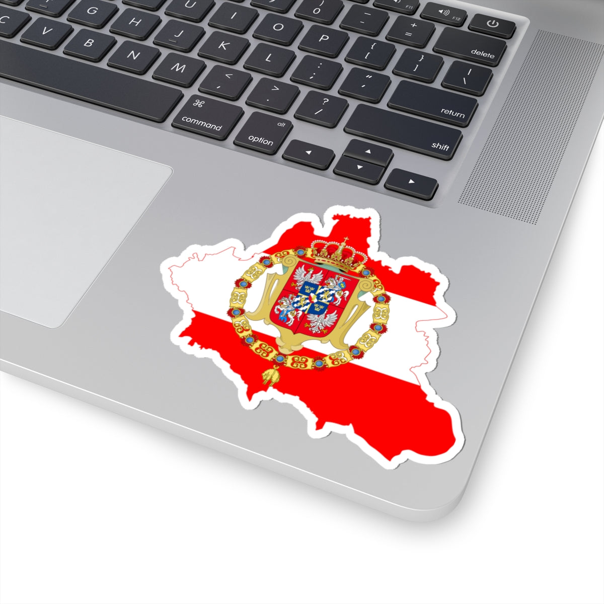 Flag-map of the PolishLithuanian Commonwealth (Poland) STICKER Vinyl Kiss-Cut Decal