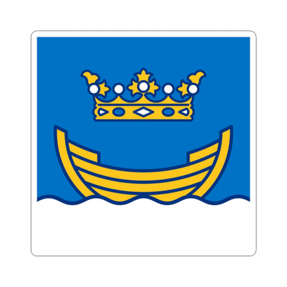 Flag of Helsinki (Finland) STICKER Vinyl Kiss-Cut Decal