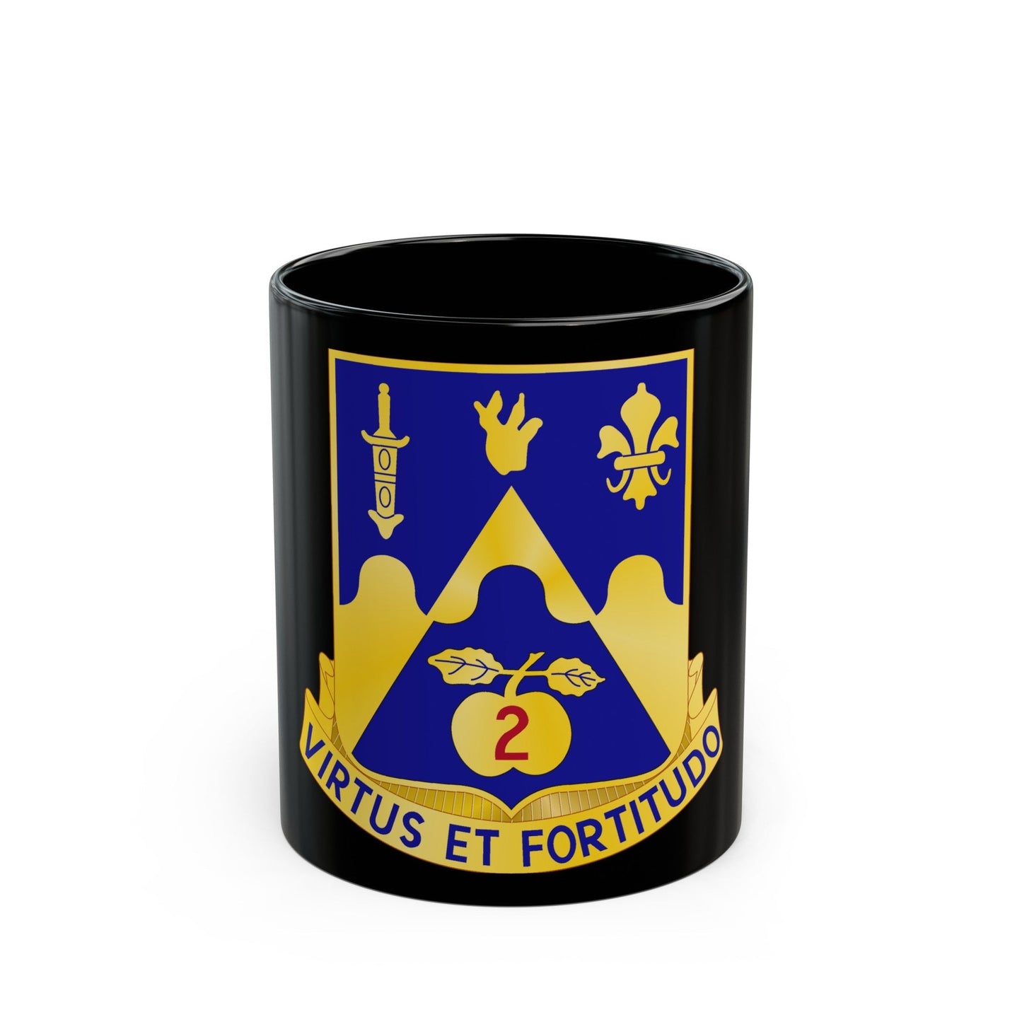 205th Armor Regiment (U.S. Army) Black Coffee Mug-11oz-The Sticker Space