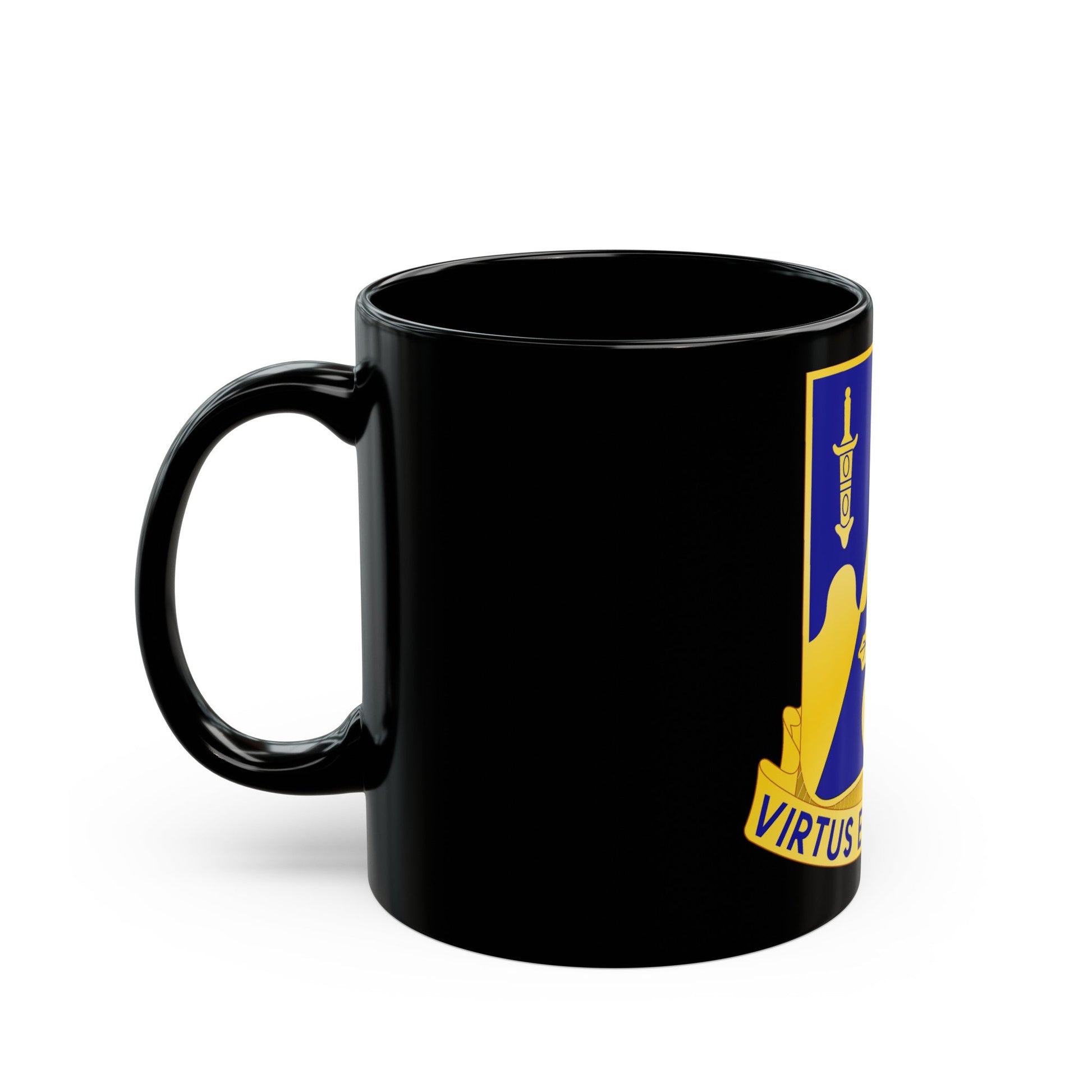 205th Armor Regiment (U.S. Army) Black Coffee Mug-The Sticker Space