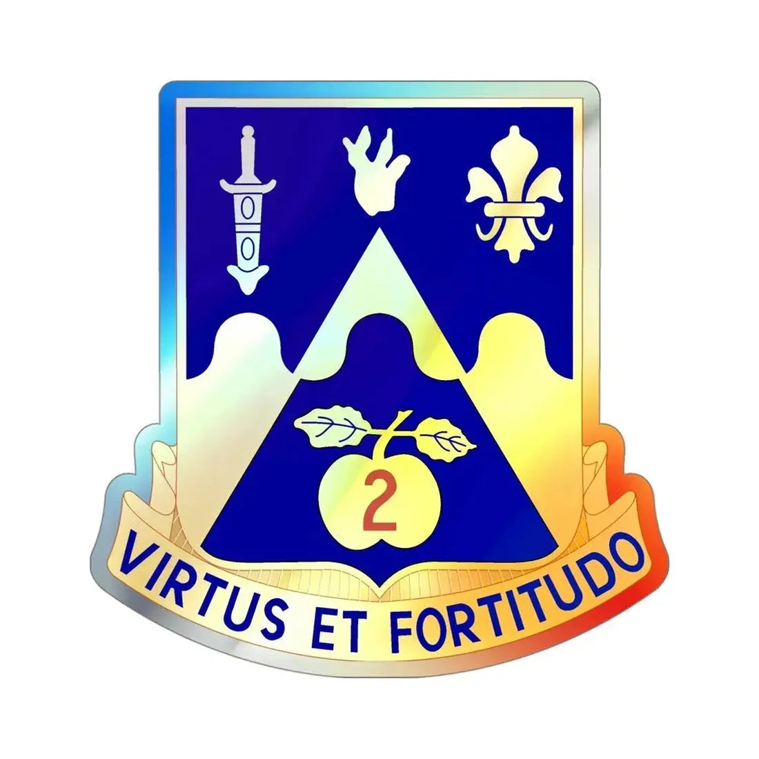 205th Armor Regiment (U.S. Army) Holographic STICKER Die-Cut Vinyl Decal - The Sticker Space