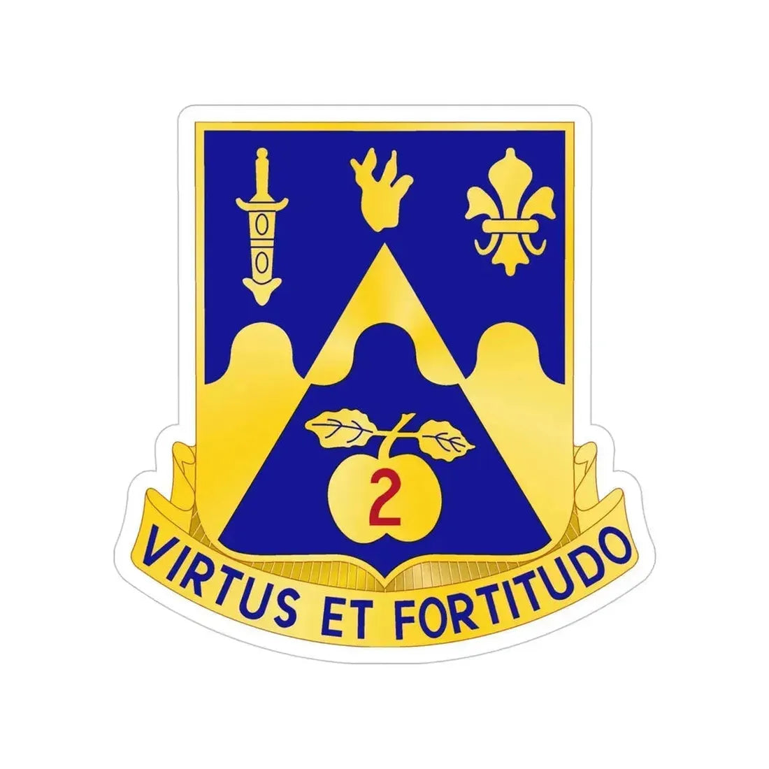 205th Armor Regiment (U.S. Army) Transparent STICKER Die-Cut Vinyl Decal 5 Inch - The Sticker Space