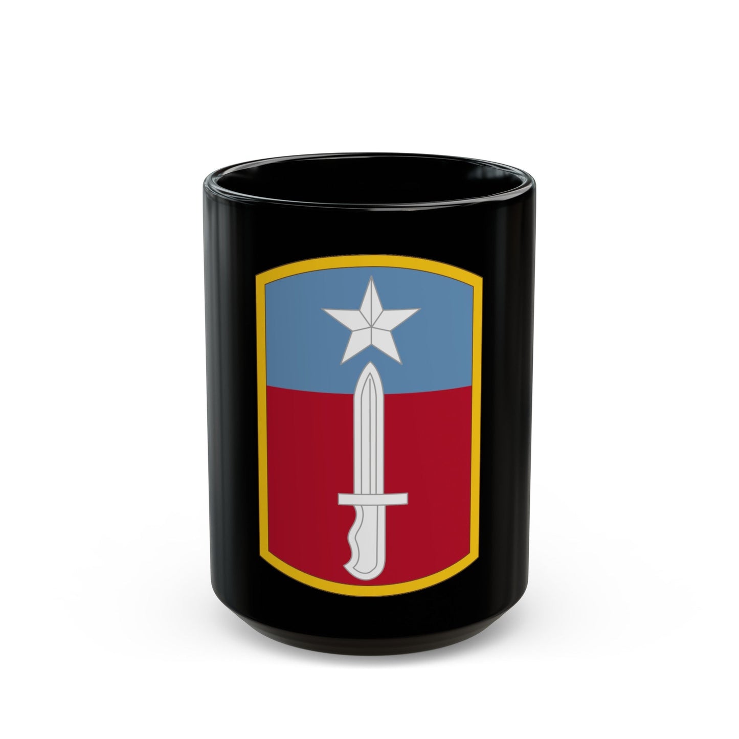 205TH INFANTRY BRIGADE (U.S. Army) Black Coffee Mug-15oz-The Sticker Space