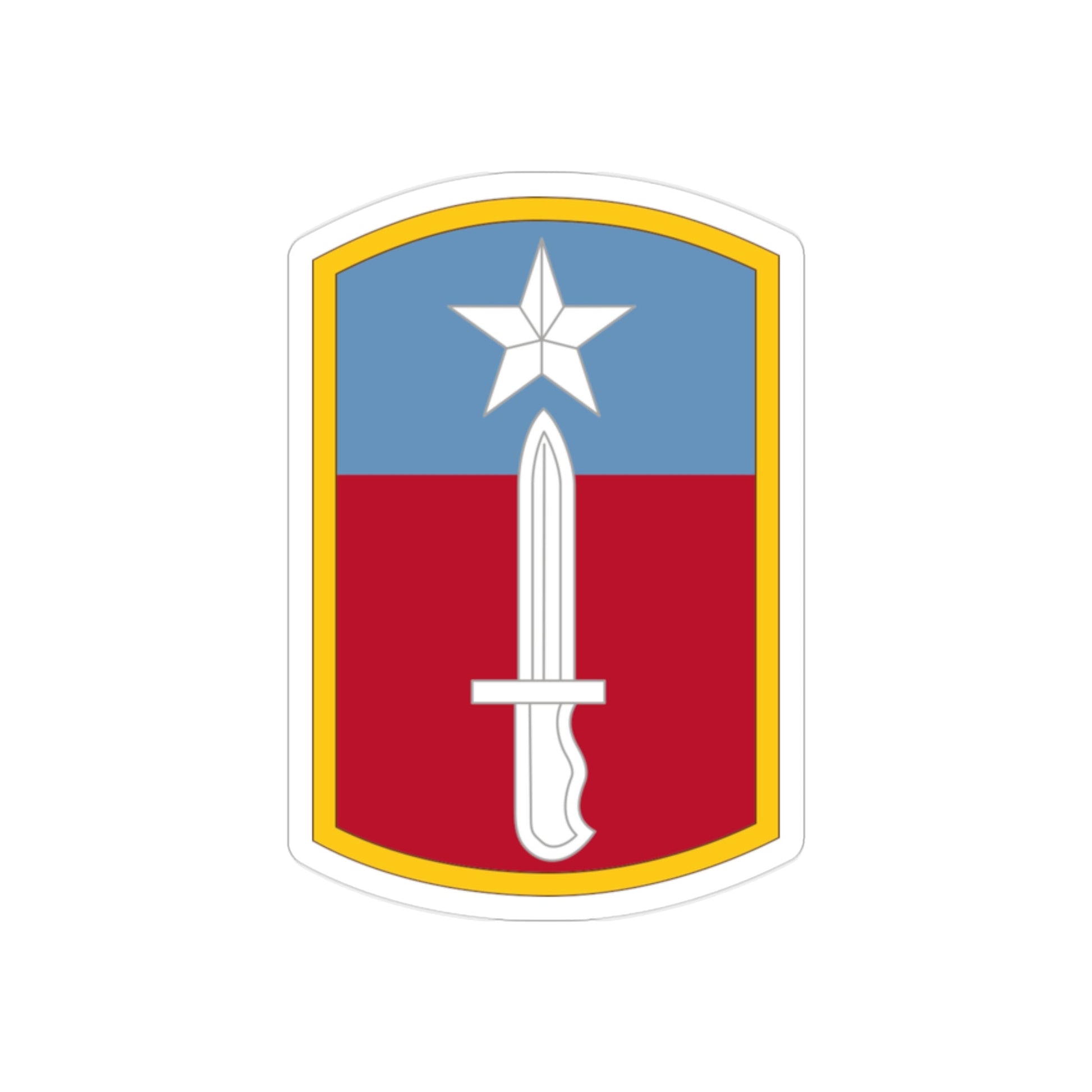 205TH INFANTRY BRIGADE (U.S. Army) REVERSE PRINT Transparent STICKER-2" × 2"-The Sticker Space