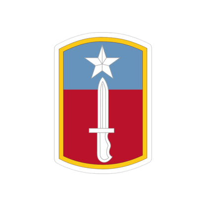 205TH INFANTRY BRIGADE (U.S. Army) REVERSE PRINT Transparent STICKER-2" × 2"-The Sticker Space