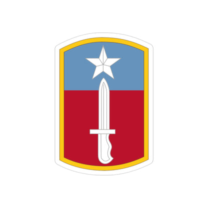 205TH INFANTRY BRIGADE (U.S. Army) REVERSE PRINT Transparent STICKER-3" × 3"-The Sticker Space