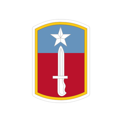 205TH INFANTRY BRIGADE (U.S. Army) REVERSE PRINT Transparent STICKER-4" × 4"-The Sticker Space