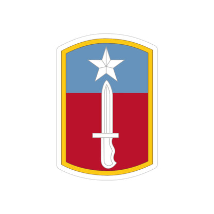 205TH INFANTRY BRIGADE (U.S. Army) REVERSE PRINT Transparent STICKER-5" × 5"-The Sticker Space