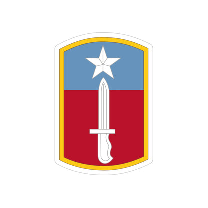 205TH INFANTRY BRIGADE (U.S. Army) REVERSE PRINT Transparent STICKER-6 Inch-The Sticker Space