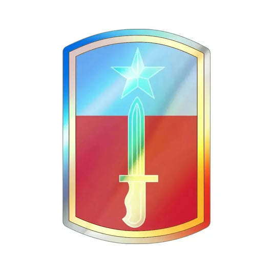 205TH INFANTRY BRIGADE (U.S. Army) Holographic STICKER Die-Cut Vinyl Decal 6 Inch Holographic - The Sticker Space