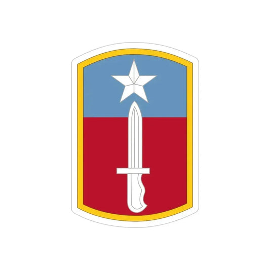 205TH INFANTRY BRIGADE (U.S. Army) REVERSE PRINT Transparent Die-Cut STICKER 6 Inch Die-Cut Transparent - The Sticker Space
