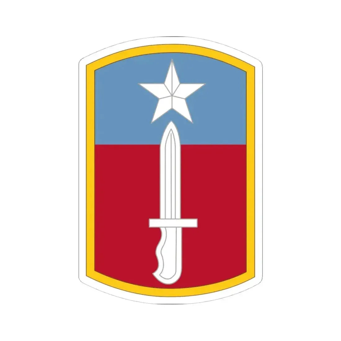 205TH INFANTRY BRIGADE (U.S. Army) STICKER Vinyl Kiss-Cut Decal 4 Inch White - The Sticker Space