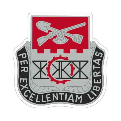206 Engineer Battalion (U.S. Army) STICKER Vinyl Die-Cut Decal 3 Inch - The Sticker Space