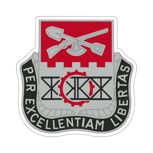 206 Engineer Battalion (U.S. Army) STICKER Vinyl Die-Cut Decal 6 Inch - The Sticker Space