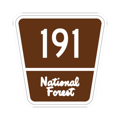 Forest Route 191 (Puerto Rico) (Road Sign) STICKER Vinyl Kiss-Cut Decal
