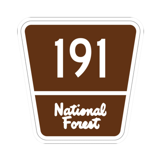 Forest Route 191 (Puerto Rico) (Road Sign) STICKER Vinyl Kiss-Cut Decal