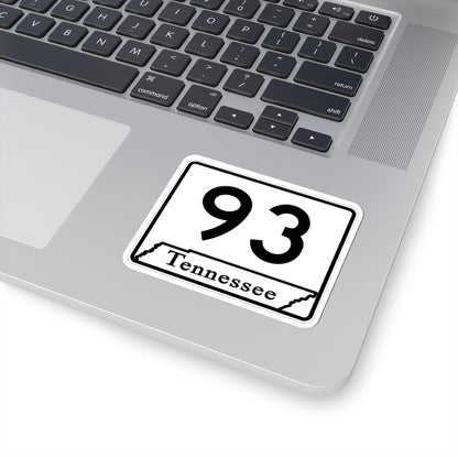 Tennessee 93 (Tennessee) (Road Sign) STICKER Vinyl Kiss-Cut Decal