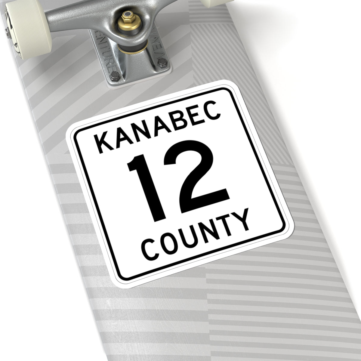 Kanabec County 12 MN (Minnesota) (Road Sign) STICKER Vinyl Kiss-Cut Decal