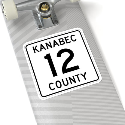 Kanabec County 12 MN (Minnesota) (Road Sign) STICKER Vinyl Kiss-Cut Decal