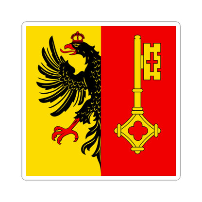 CHE Geneve Flag (Switzerland) STICKER Vinyl Kiss-Cut Decal
