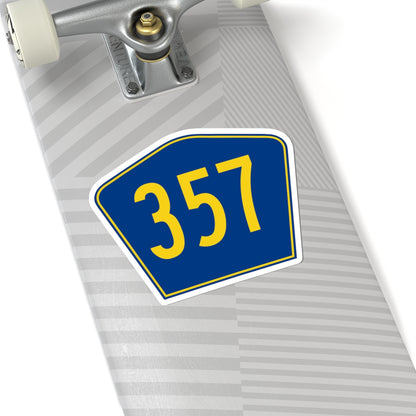 PR secondary 357 (Puerto Rico) (Road Sign) STICKER Vinyl Kiss-Cut Decal