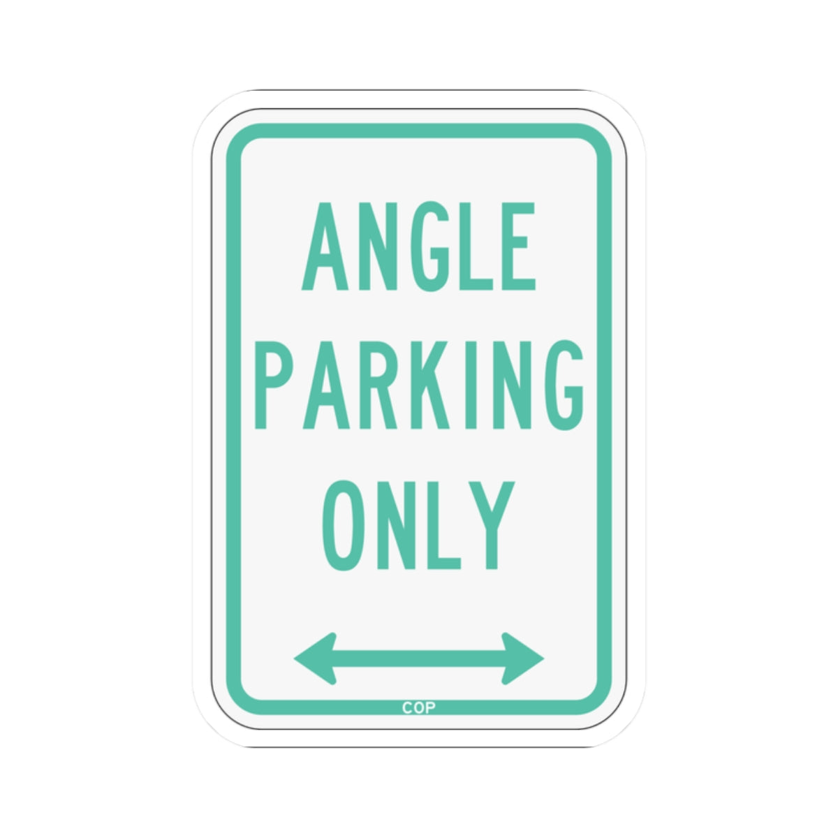 PBOT Road sign P4620D (Oregon) (Road Sign) STICKER Vinyl Kiss-Cut Decal