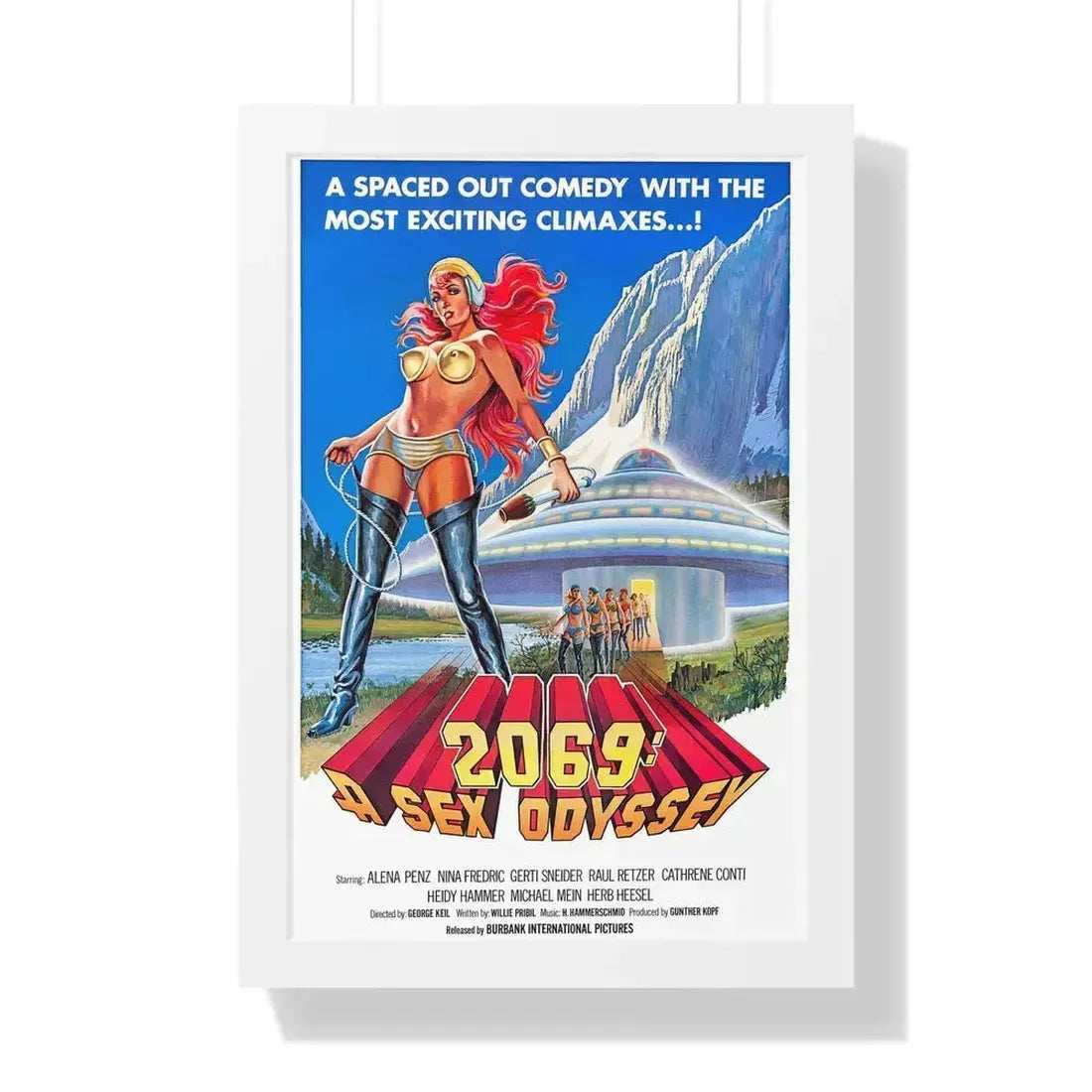 2069 A SEX ODYSSEY 1974 - Framed Movie Poster - The Sticker Space