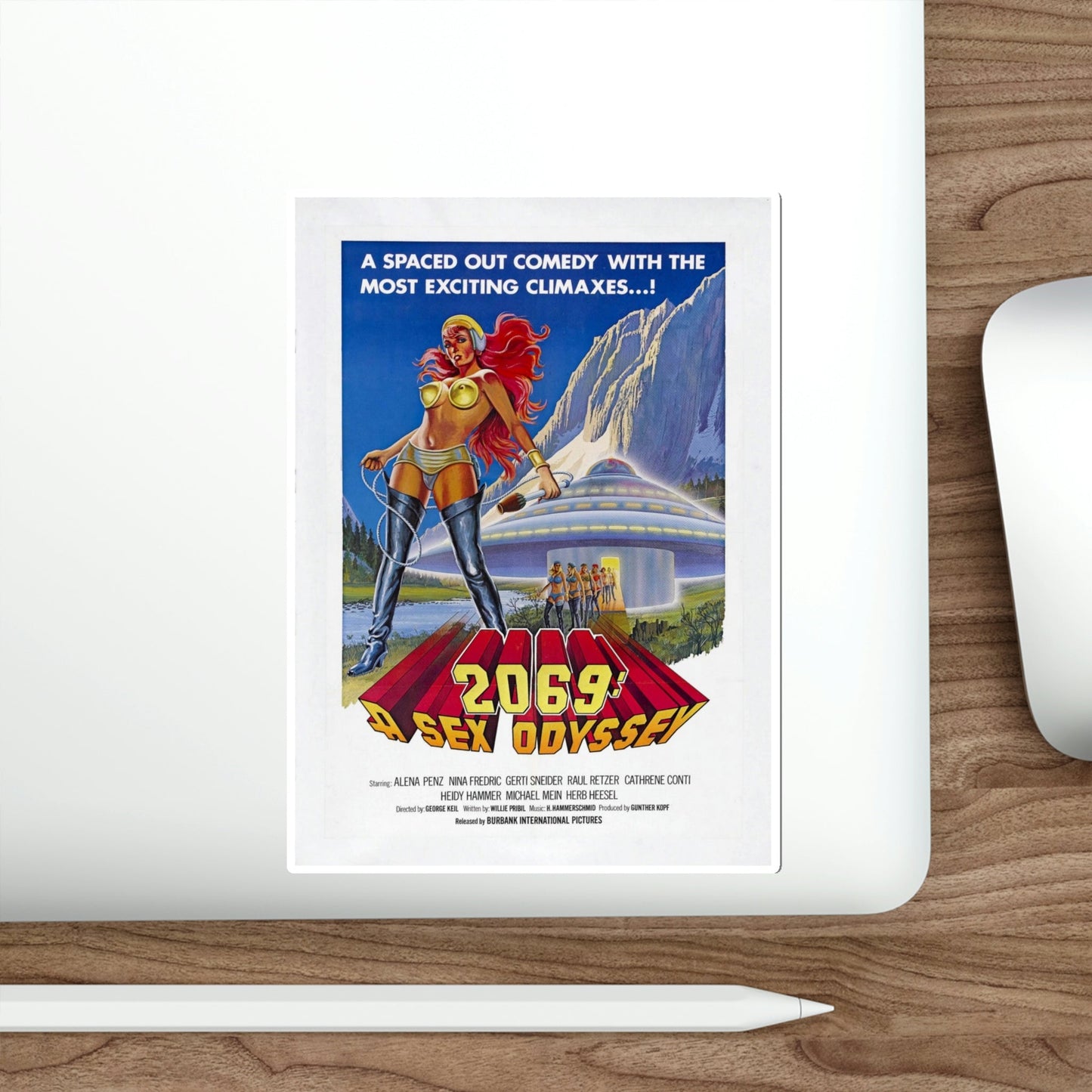 2069 A Sex Odyssey 1977 Movie Poster STICKER Vinyl Die-Cut Decal-The Sticker Space