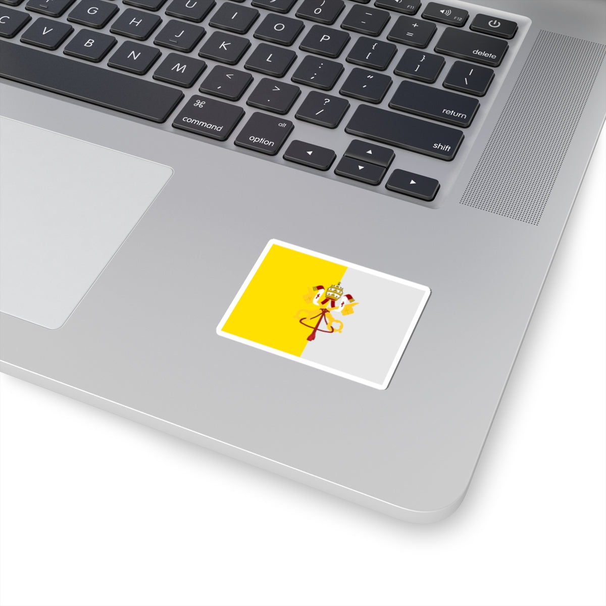 Flag of the State of the Church 1870 Porta Pia (Vatican City) STICKER Vinyl Kiss-Cut Decal