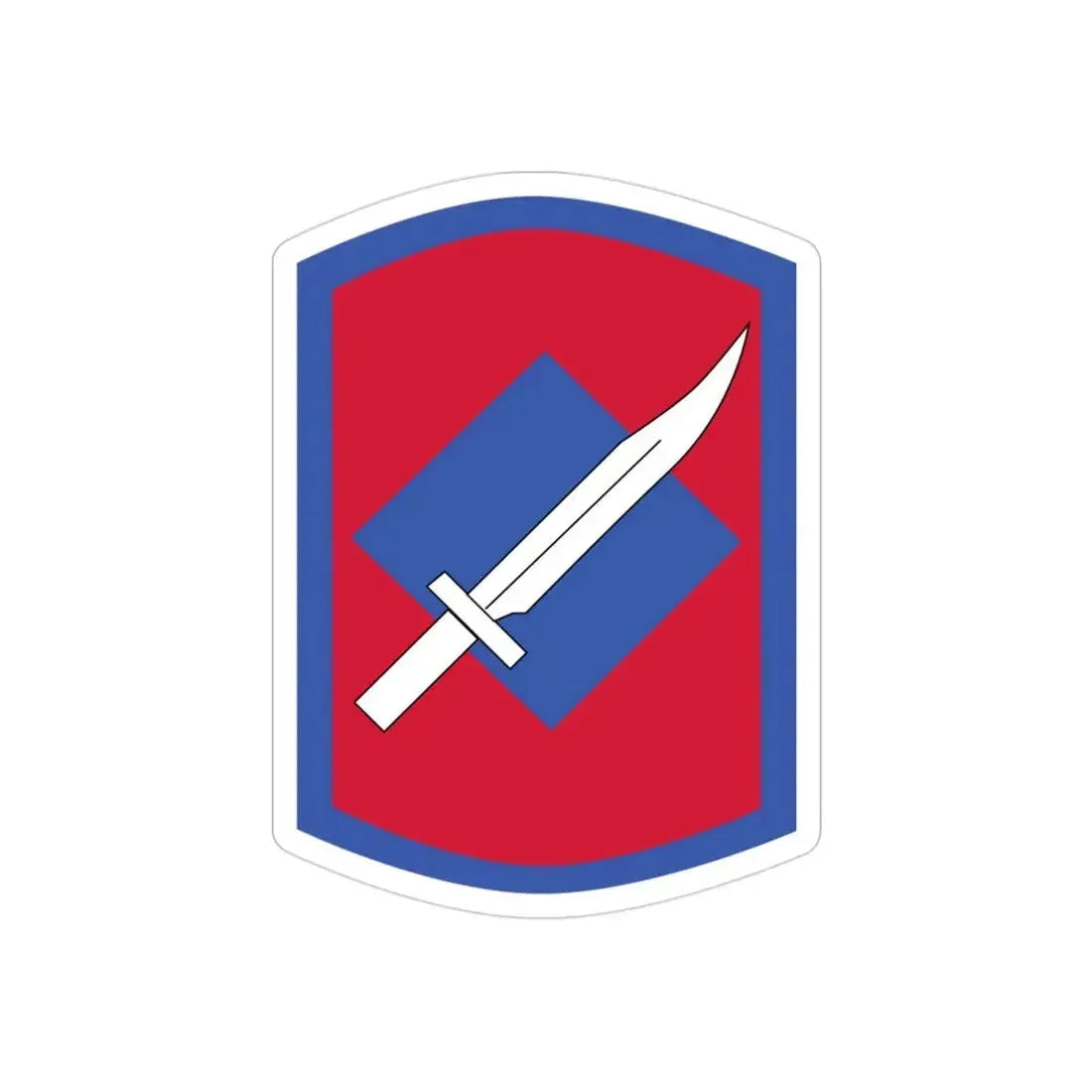 206th Field Artillery Regiment (U.S. Army) REVERSE PRINT Transparent Die-Cut STICKER - The Sticker Space