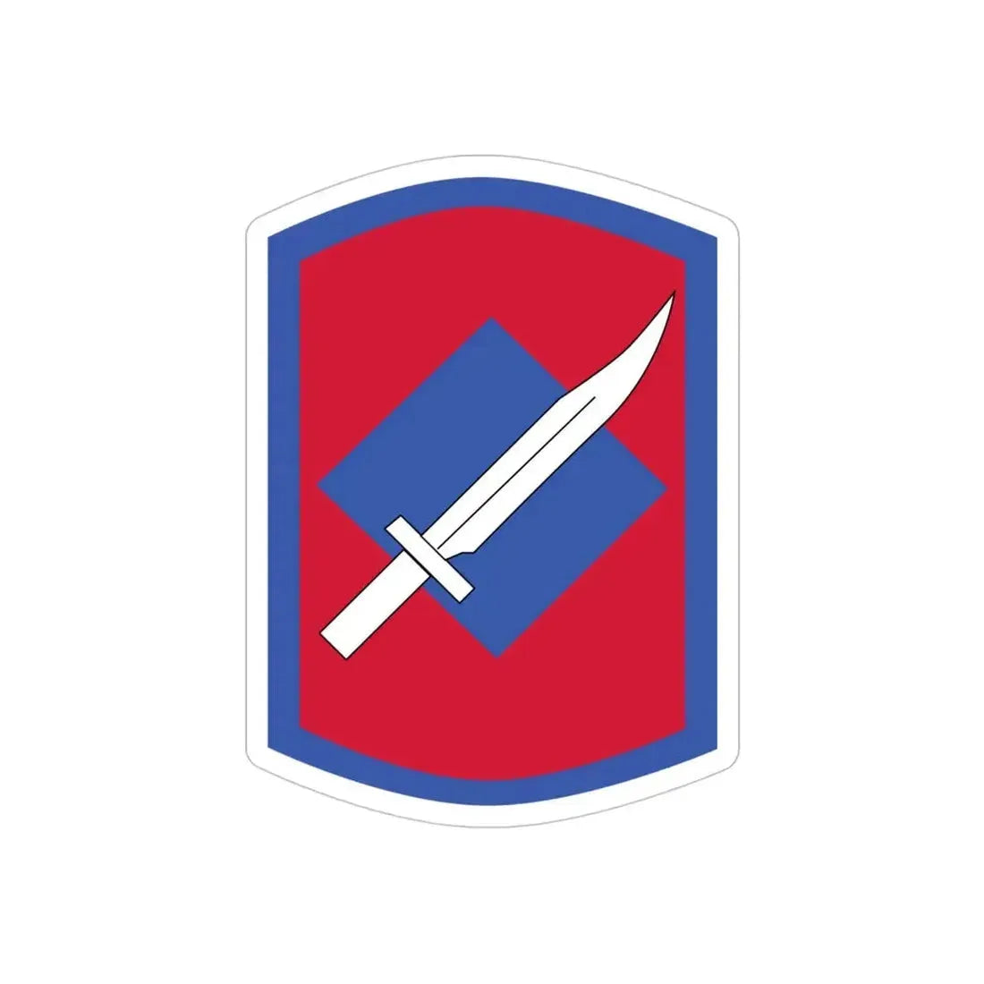 206th Field Artillery Regiment (U.S. Army) REVERSE PRINT Transparent Die-Cut STICKER - The Sticker Space