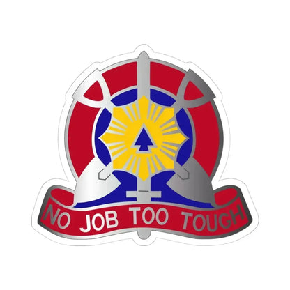 207 Engineer Battalion (U.S. Army) STICKER Vinyl Kiss-Cut Decal 4 Inch White - The Sticker Space