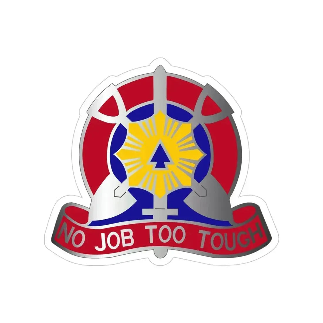 207 Engineer Battalion (U.S. Army) Transparent STICKER Die-Cut Vinyl Decal 4 Inch - The Sticker Space