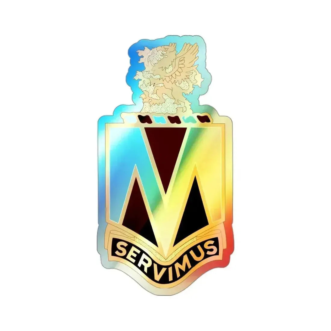 207 Evacuation Hospital (U.S. Army) Holographic STICKER Die-Cut Vinyl Decal 3 Inch Holographic - The Sticker Space