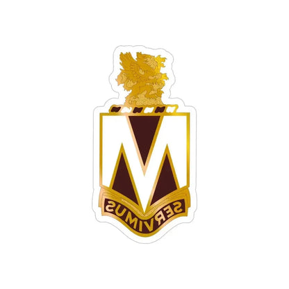 207 Evacuation Hospital (U.S. Army) REVERSE PRINT Transparent Die-Cut STICKER 5 Inch Die-Cut Transparent - The Sticker Space