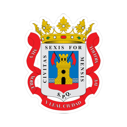 Escudo de Motril (Spain) (Coat of Arms) STICKER Vinyl Kiss-Cut Decal