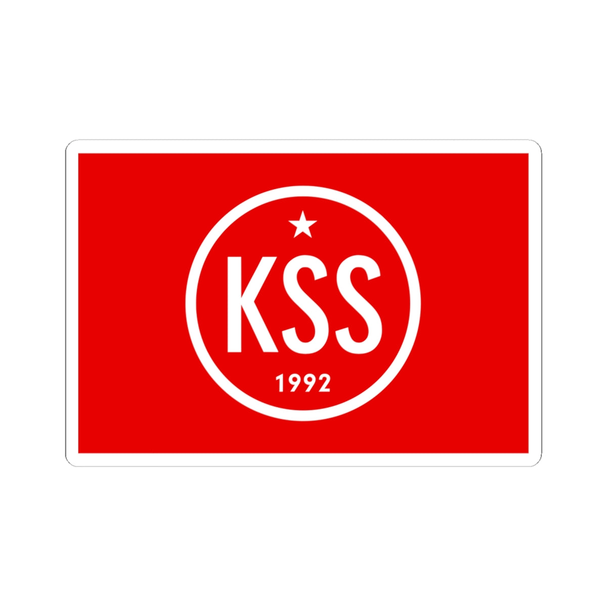 Flag Of The Communist Party Of Slovakia (Slovakia) STICKER Vinyl Kiss-Cut Decal