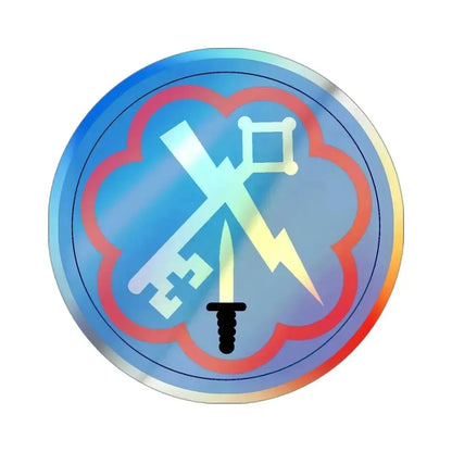 207th Military Intelligence Brigade (U.S. Army) Holographic STICKER Die-Cut Vinyl Decal 3 Inch Holographic - The Sticker Space