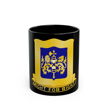 208 Armor Regiment (U.S. Army) Black Coffee Mug-11oz-The Sticker Space