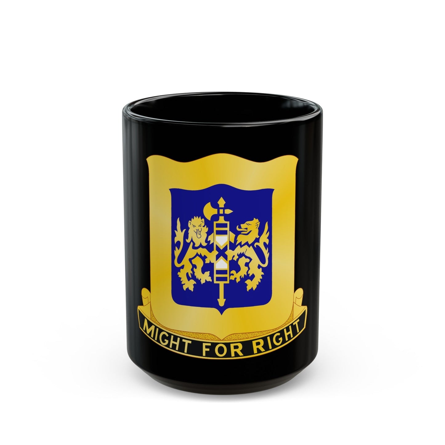 208 Armor Regiment (U.S. Army) Black Coffee Mug-15oz-The Sticker Space