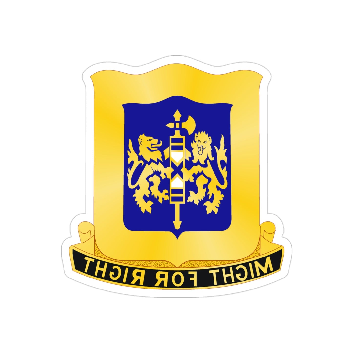 208 Armor Regiment (U.S. Army) REVERSE PRINT Transparent STICKER-3 Inch-The Sticker Space