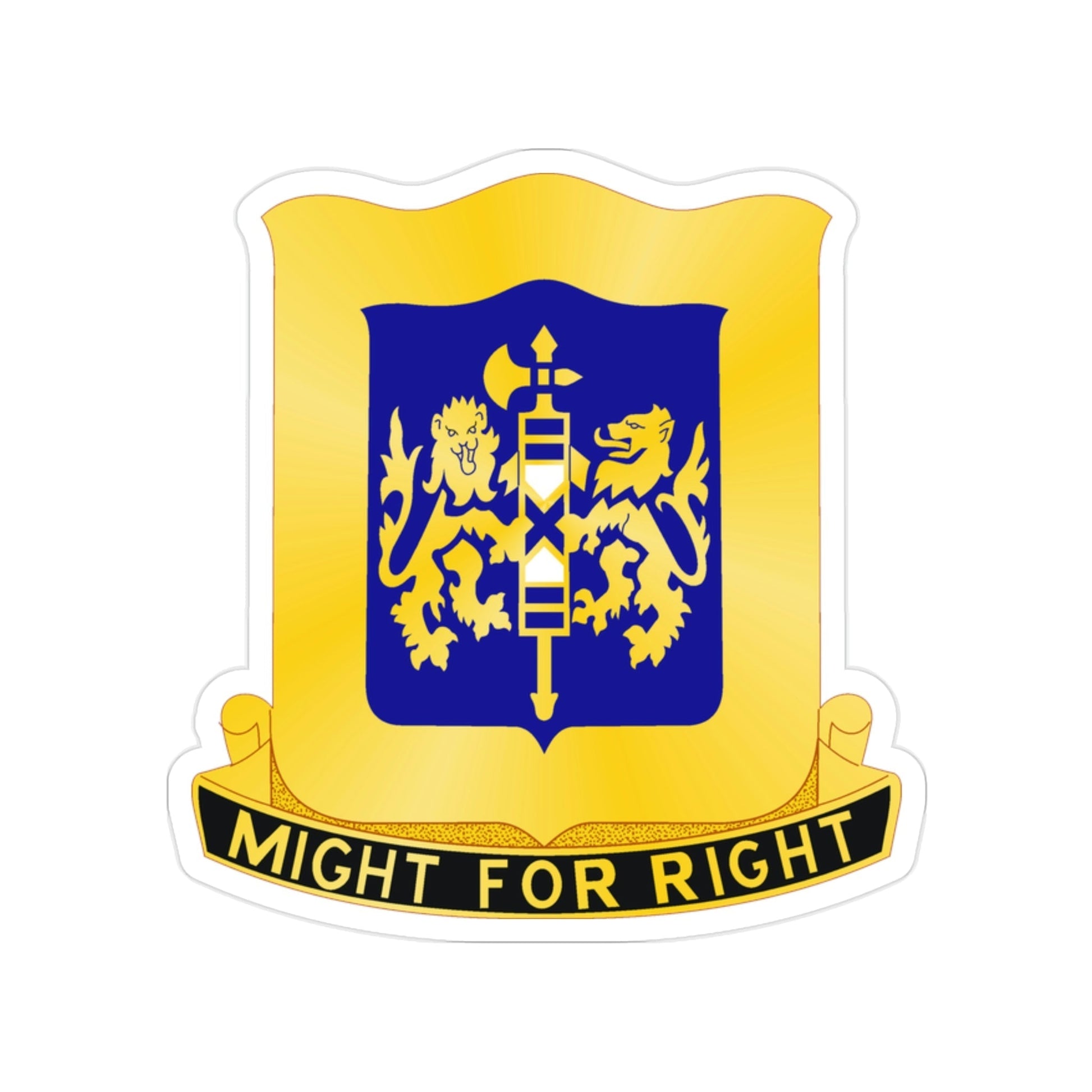 208 Armor Regiment (U.S. Army) Transparent STICKER Die-Cut Vinyl Decal-2 Inch-The Sticker Space