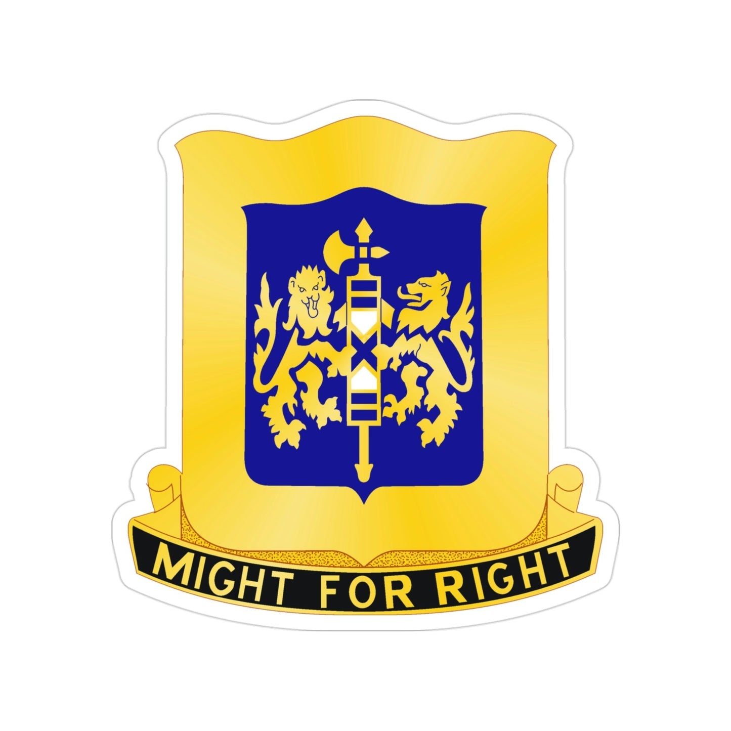 208 Armor Regiment (U.S. Army) Transparent STICKER Die-Cut Vinyl Decal-3 Inch-The Sticker Space